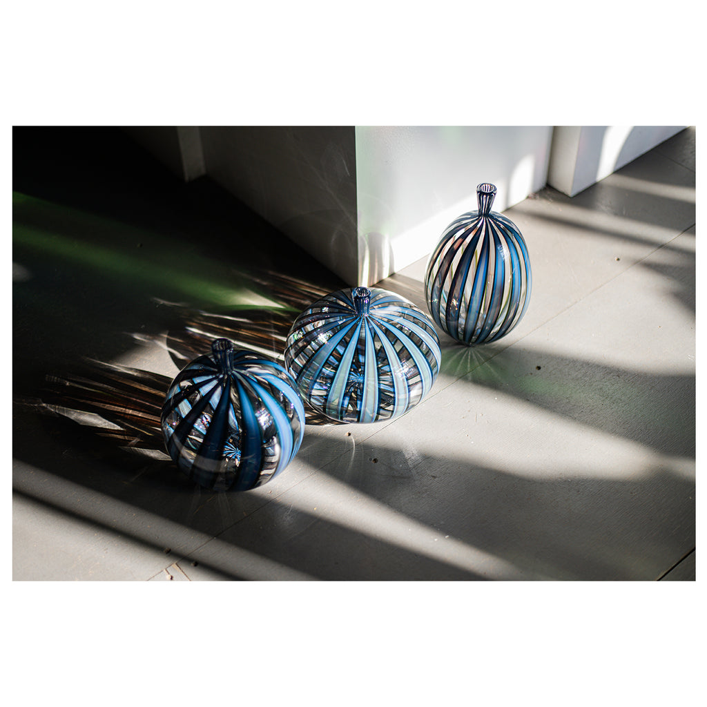 Blue Optic Cane Bottles