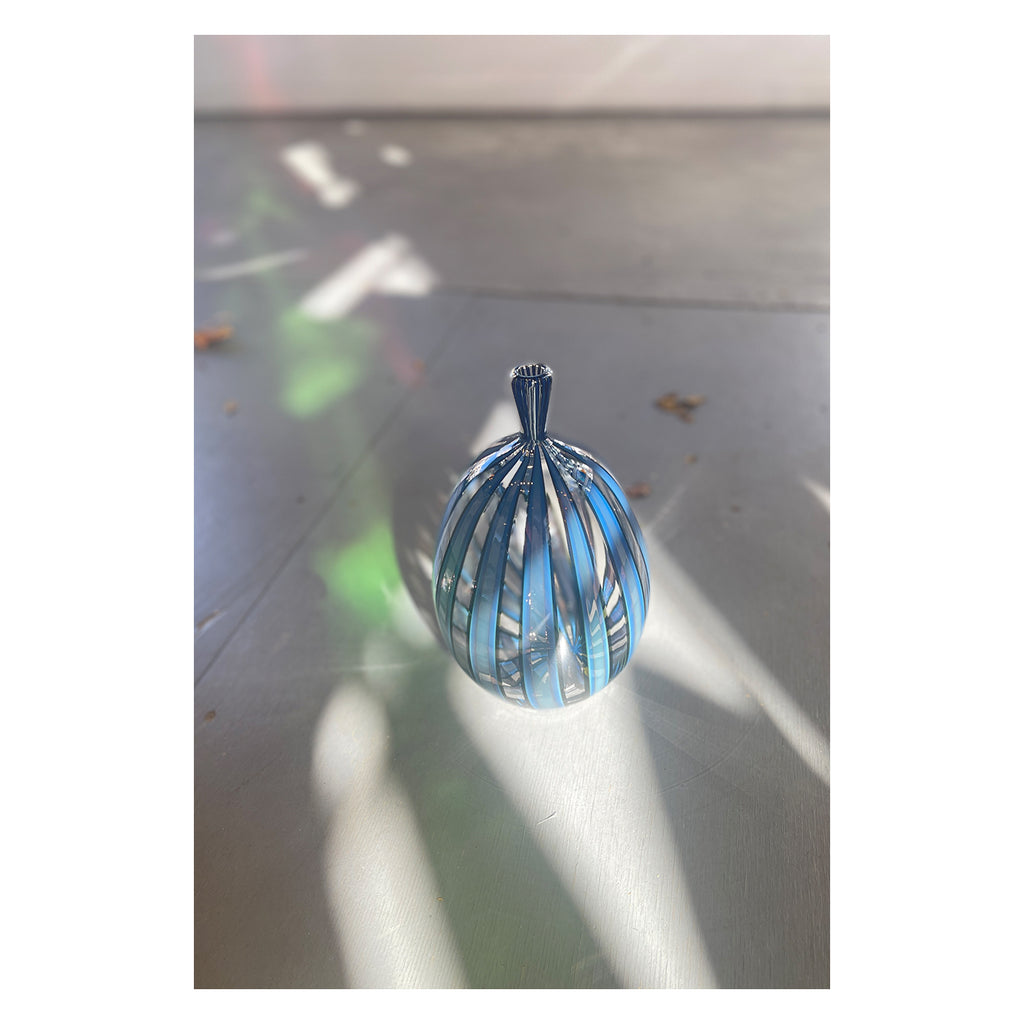 Blue Optic Cane Bottles