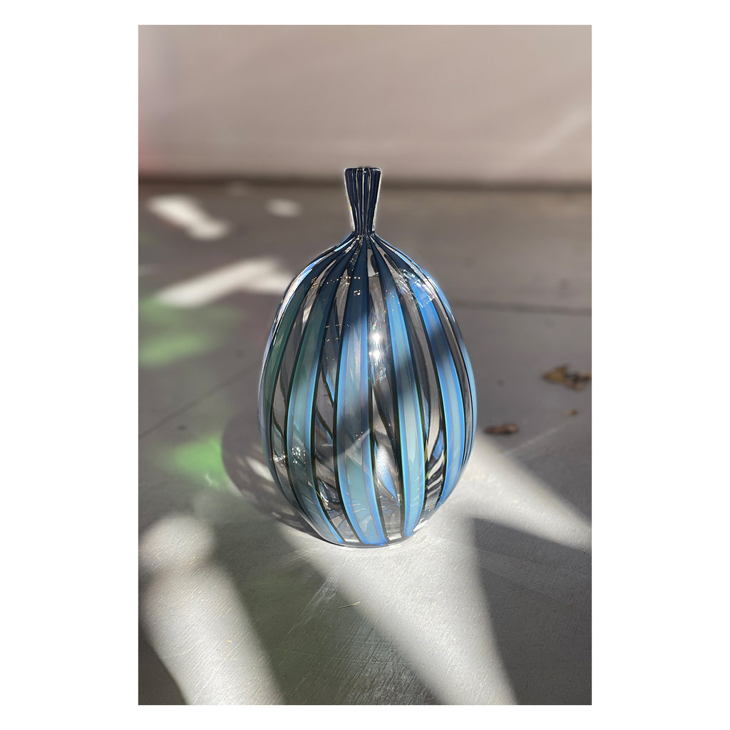 Blue Optic Cane Bottles
