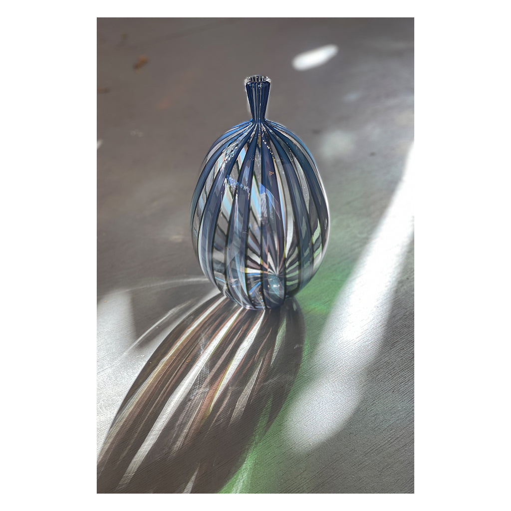 Blue Optic Cane Bottles