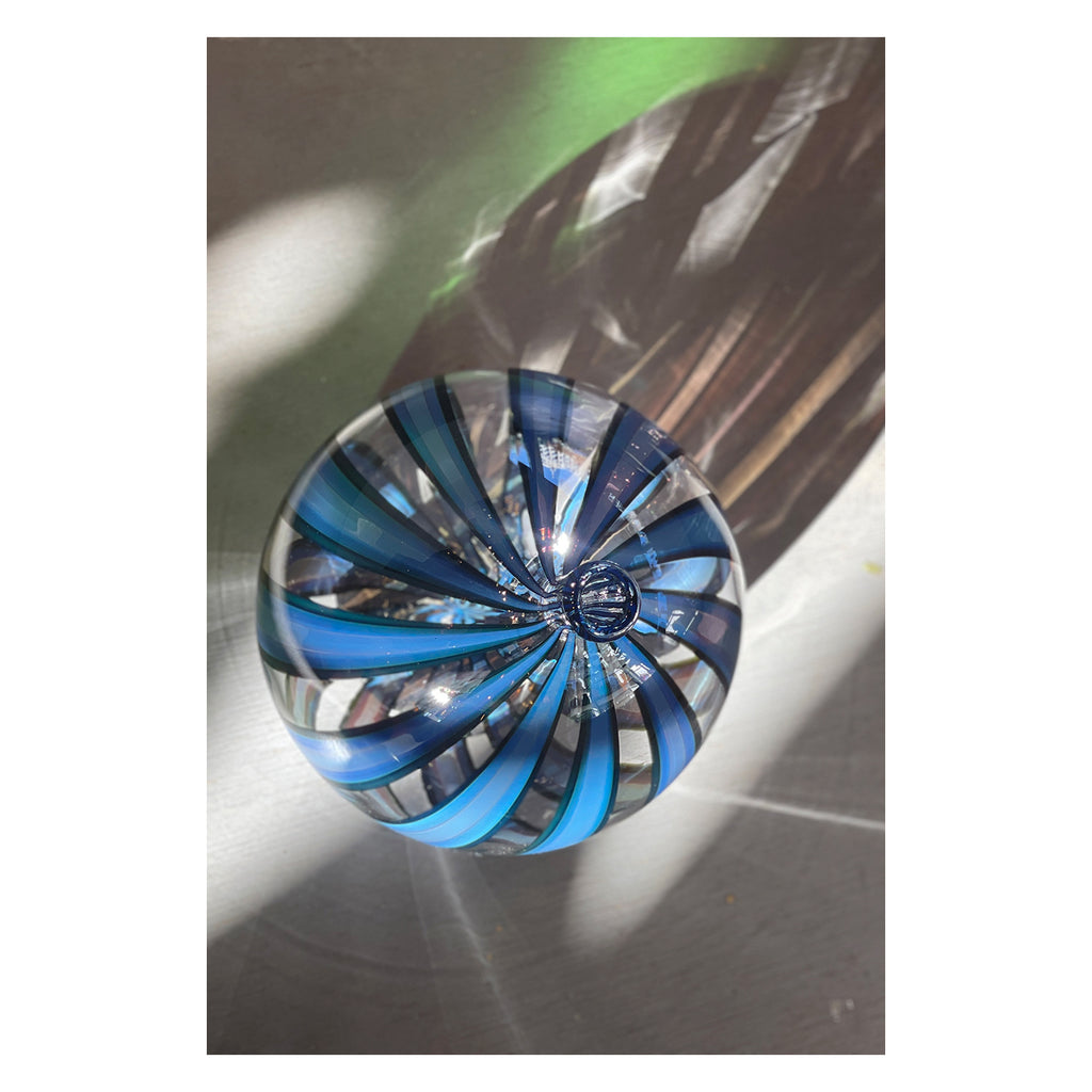 Blue Optic Cane Bottles