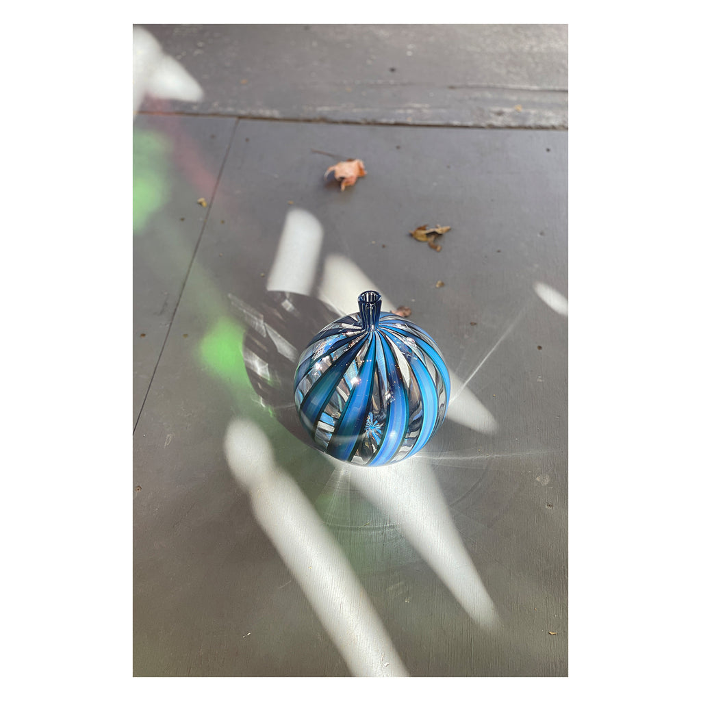 Blue Optic Cane Bottles