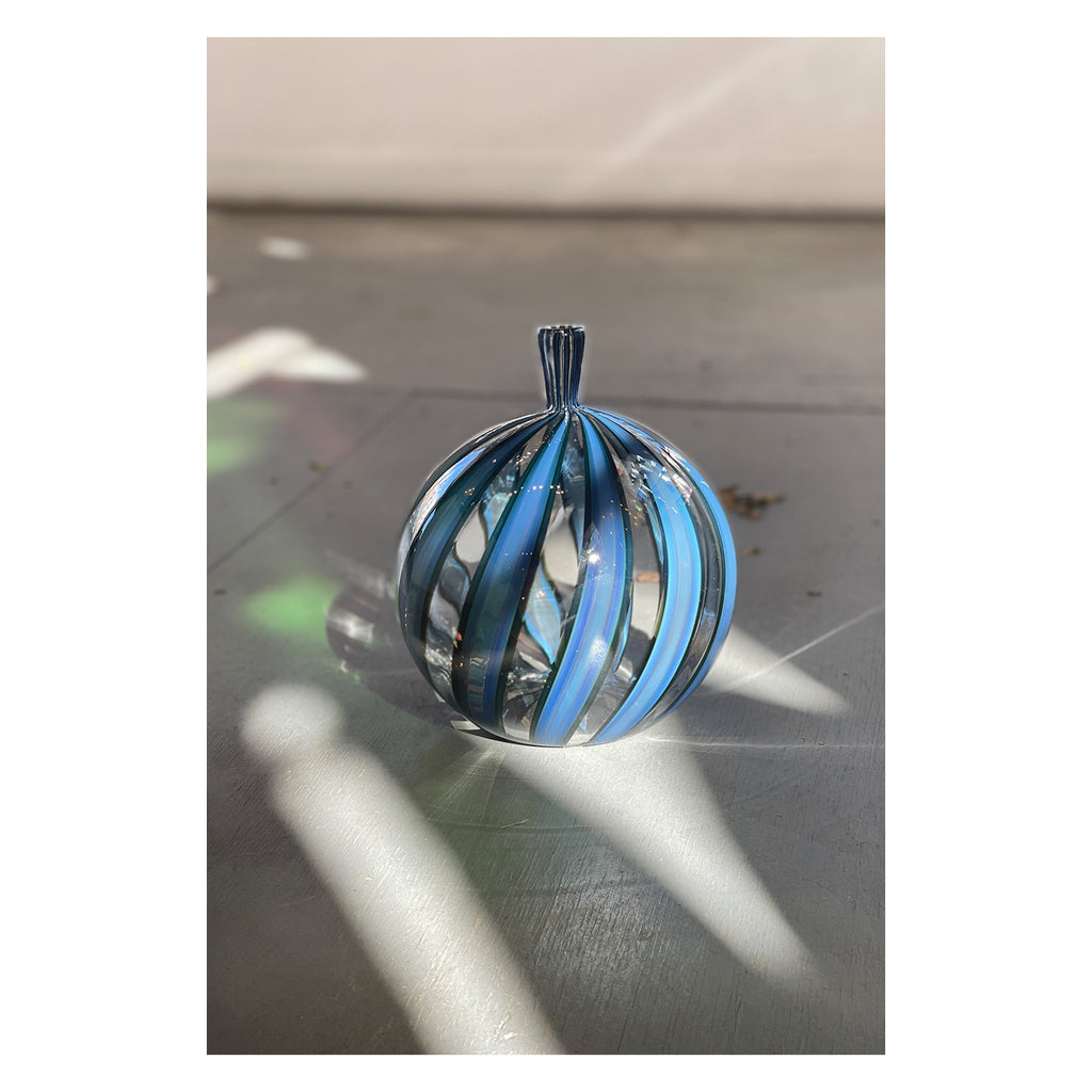 Blue Optic Cane Bottles