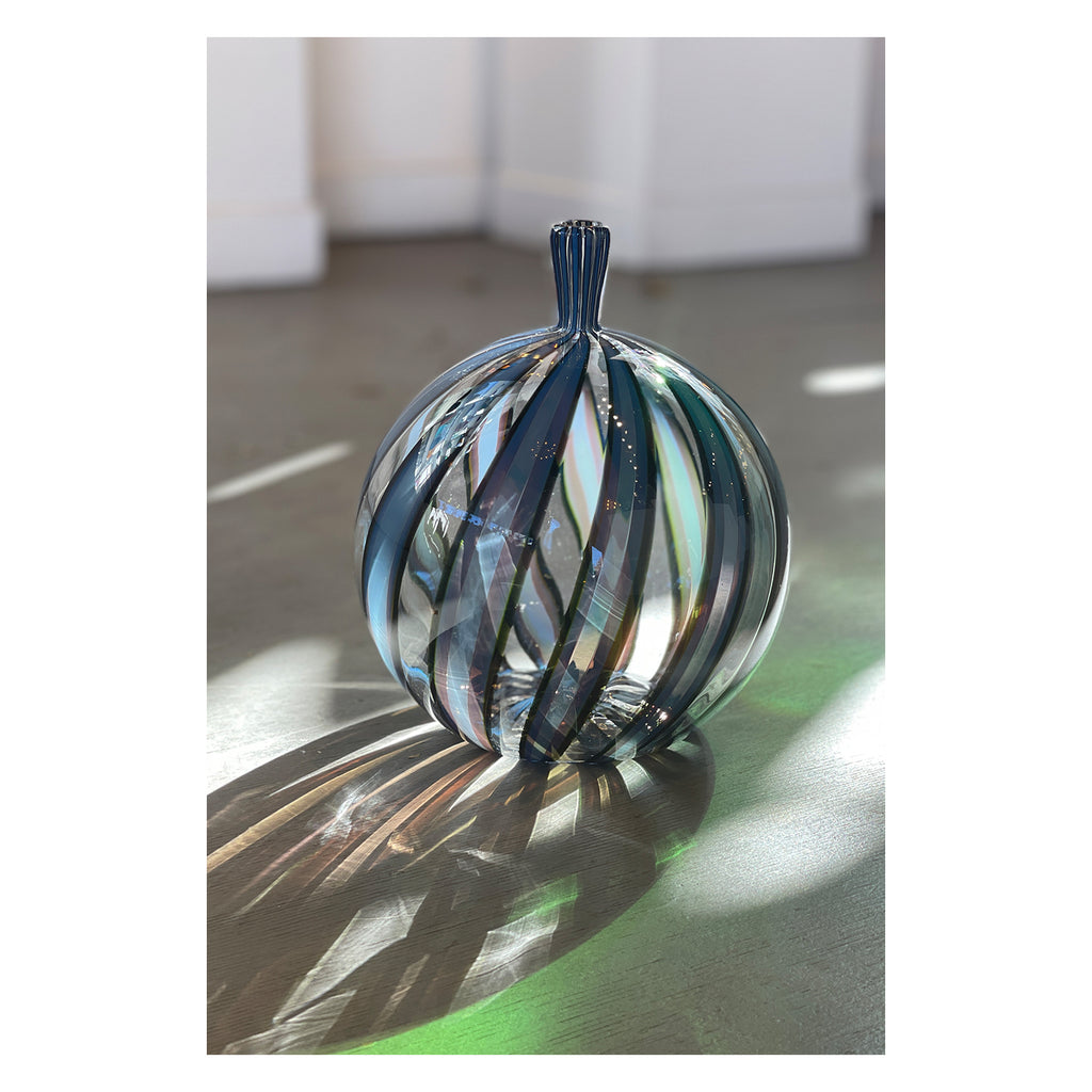 Blue Optic Cane Bottles