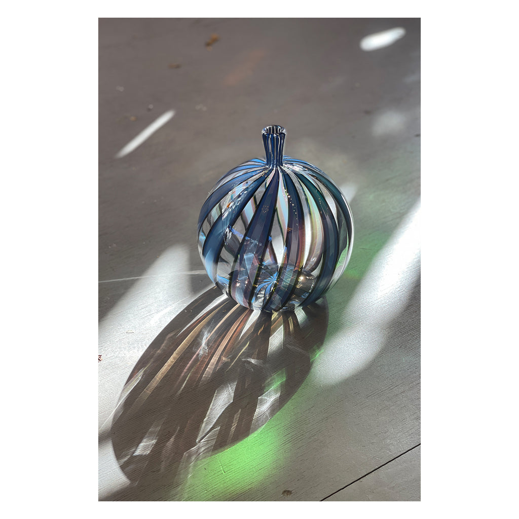 Blue Optic Cane Bottles