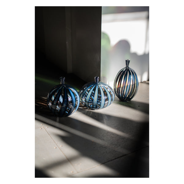 Blue Optic Cane Bottles – Lexington Glassworks