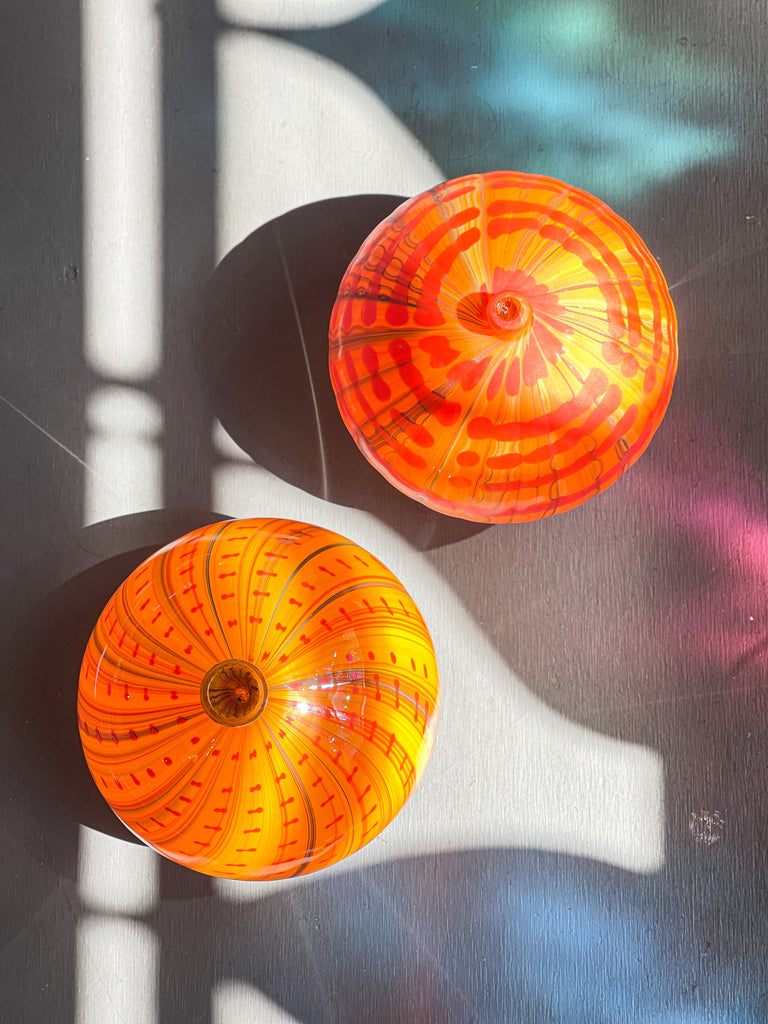 Orange Cane Bottles
