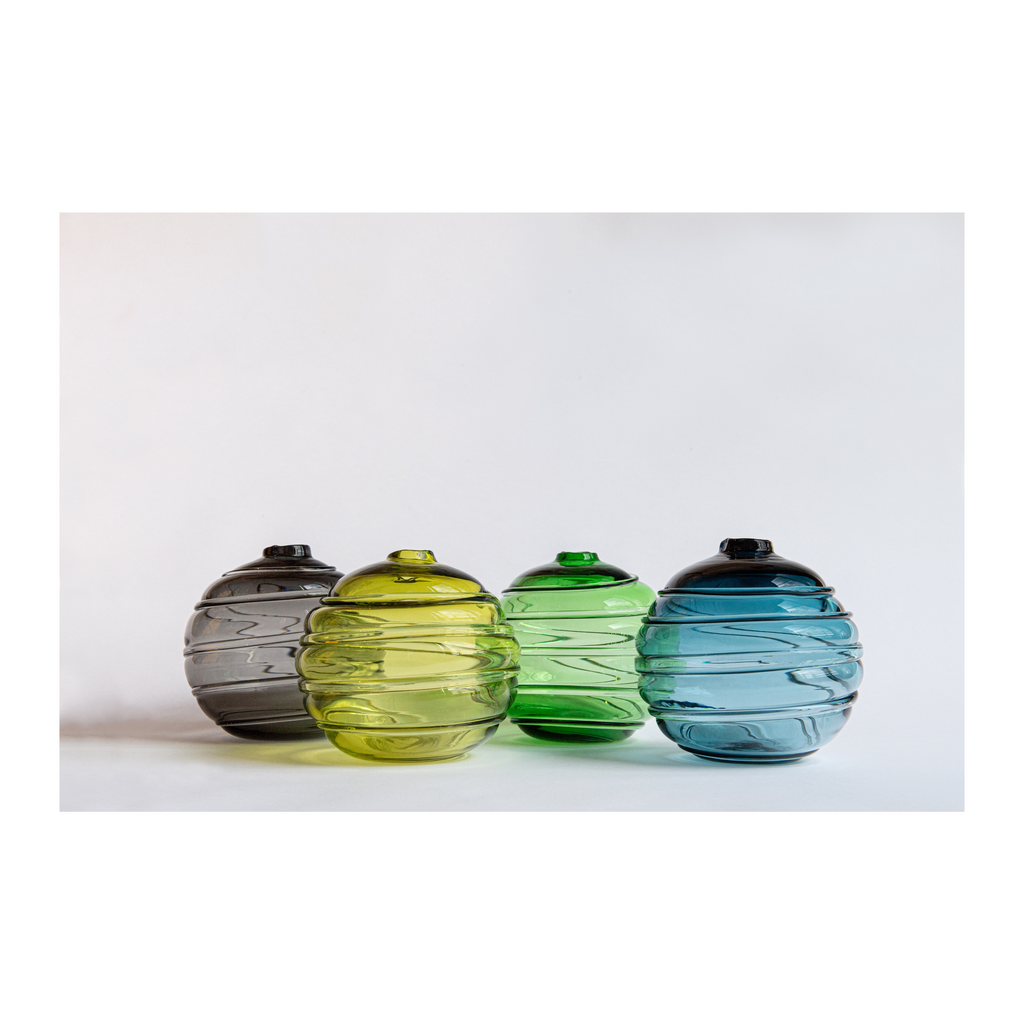 Hand Blown Glass, Water Orb Collection
