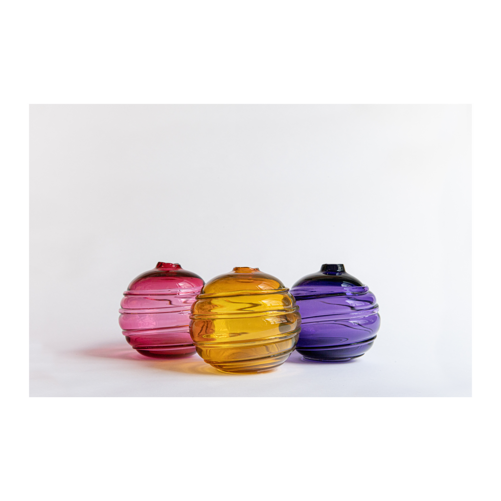 Hand Blown Glass, Water Orb Collection