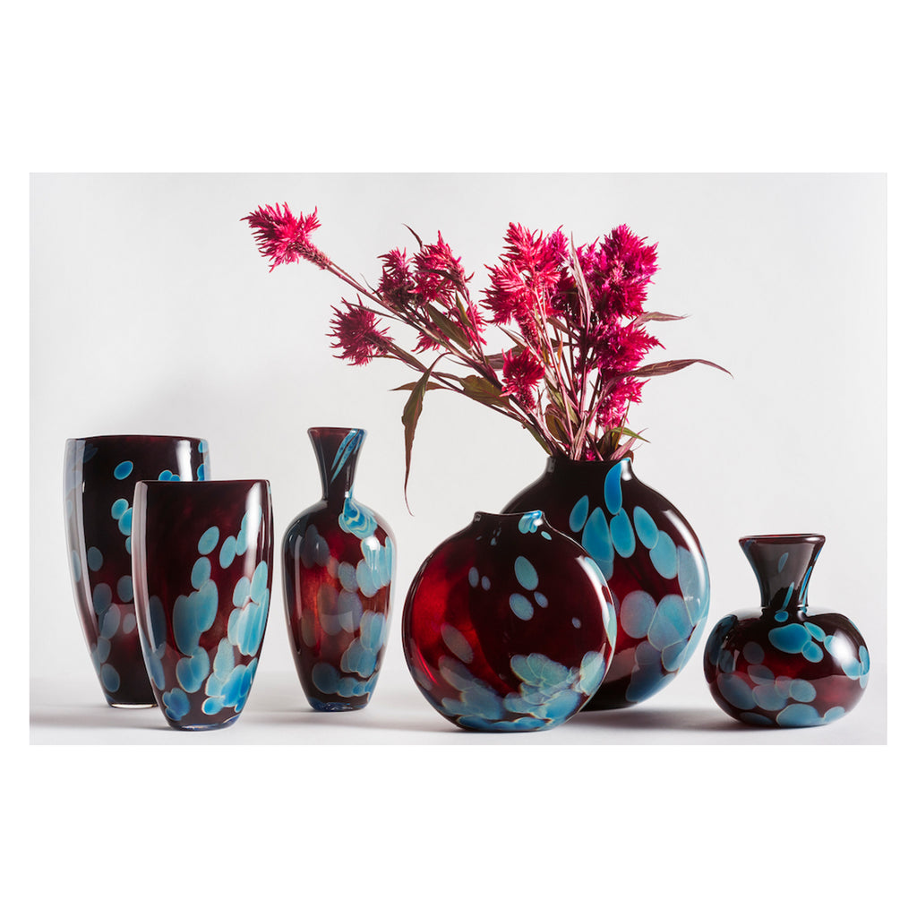 Hand Blown Glass, Red Appalachian Collection